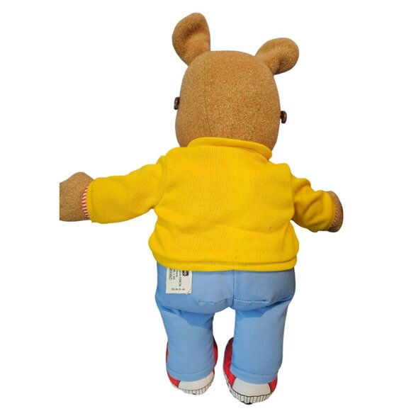 Arthur Playskool Talking Plush Stuffed Doll 1996 18" Yellow Sweater Blue Pants - Picture 3 of 9